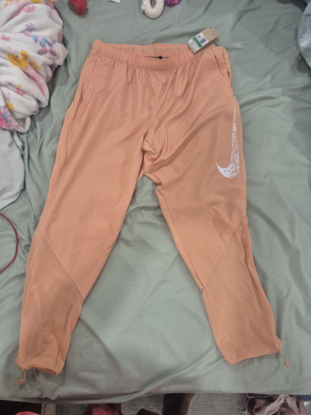 Nike Womens XL Peach Performance Joggers
